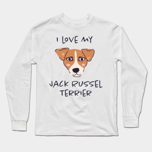 I Love My Jack Russel Terrier Long Sleeve T-Shirt